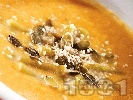 Рецепта Крем супа от червена леща, картофи, моркови и зелен фасул